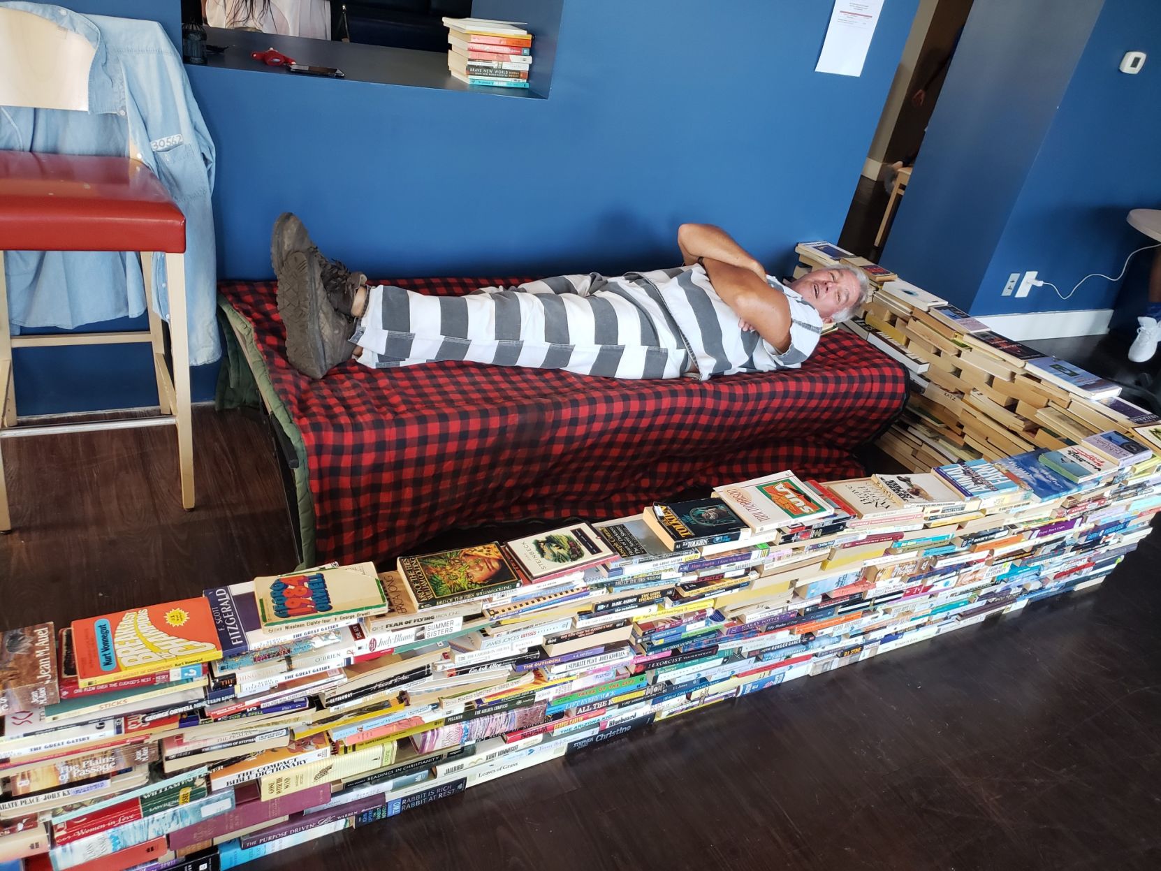 Tipton high school teacher Brett Stoker, captive of KVML Freedom to Read Week